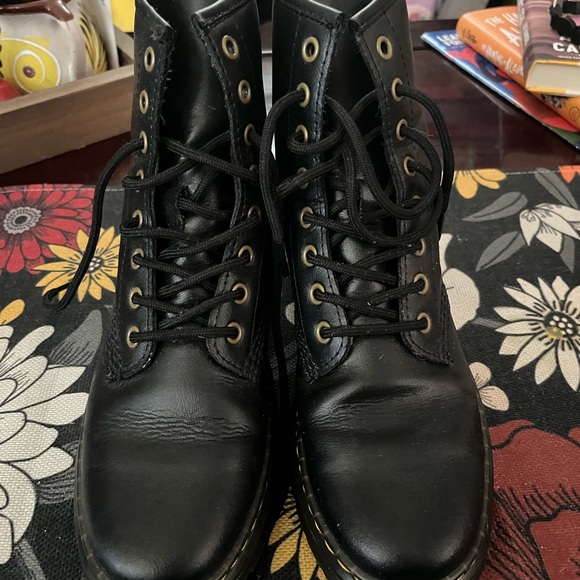 Dr. Martens Black Combat Boots - Picture 3 of 4